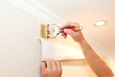 Pose de papier peint à Nivolas-Vermelle — revêtements muraux et toiles de verre